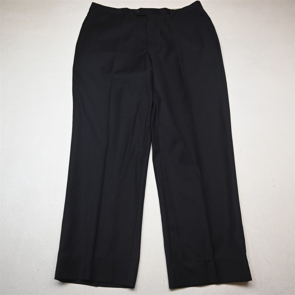 Santorelli 36x30 Midnight Navy Blue 100% Wool Romeo Italy Dress Mens Pants